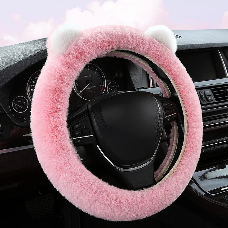 BearDrive – כיסוי הגה חורפי עם אוזני דובי