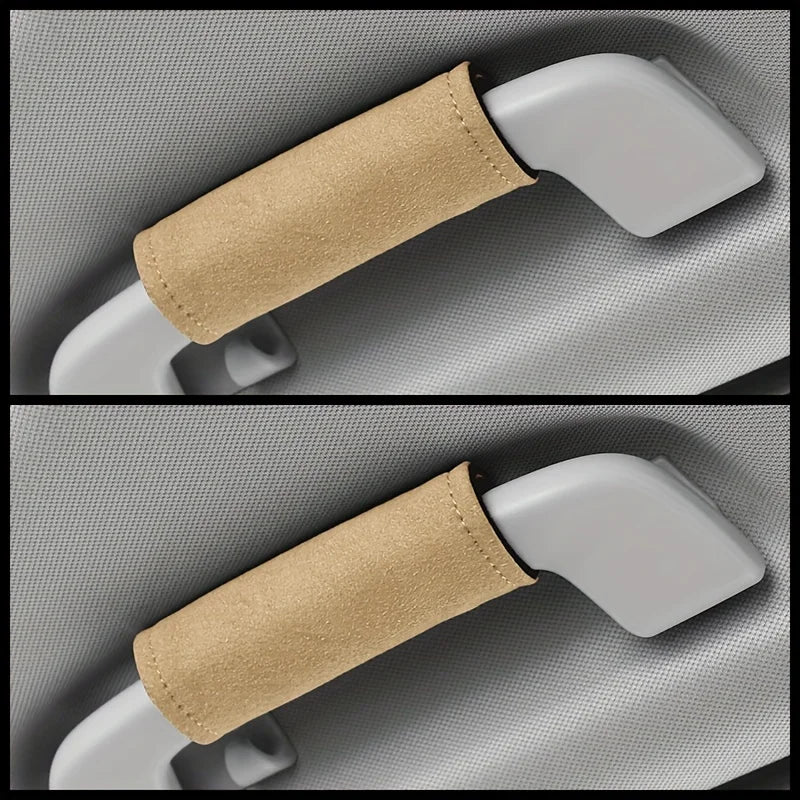 "Universal Grip – כיסוי עור מגן לידית גג לרכב, מספק נוחות ומגן על הידיות."