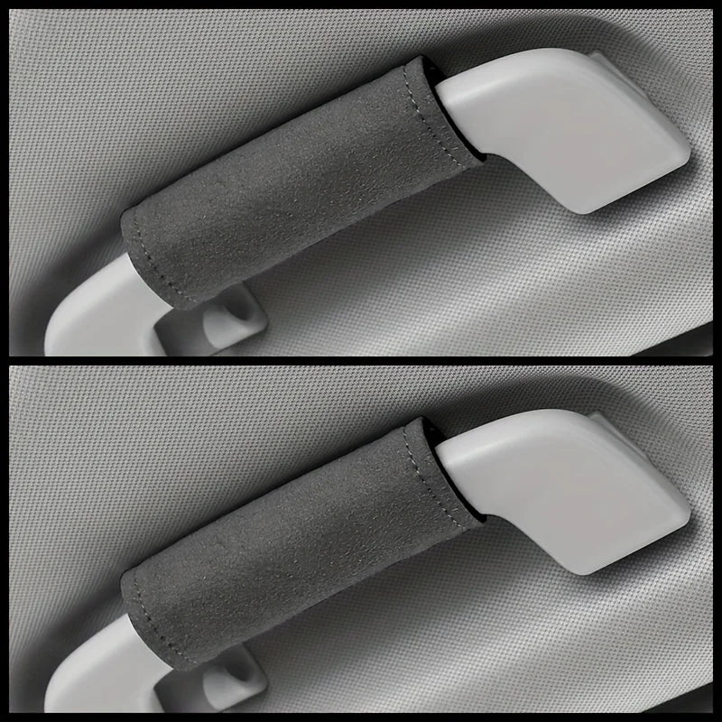 "Universal Grip – כיסוי עור מגן לידית גג לרכב, מספק נוחות ומגן על הידיות."
