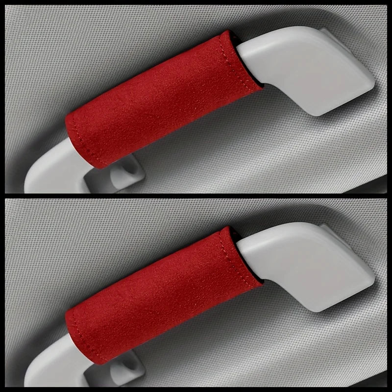 "Universal Grip – כיסוי עור מגן לידית גג לרכב, מספק נוחות ומגן על הידיות."