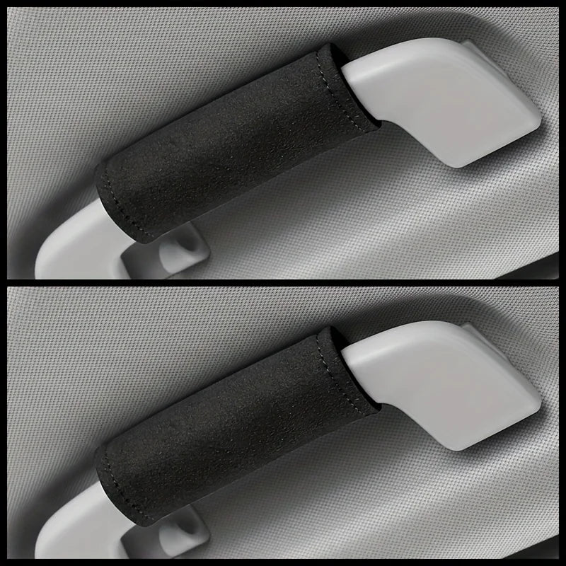 "Universal Grip – כיסוי עור מגן לידית גג לרכב, מספק נוחות ומגן על הידיות."